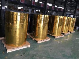 Gold coated hydrophilic aluminum foil