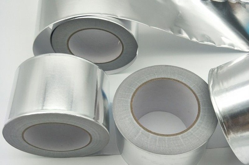 Static conductivity coated aluminum foil