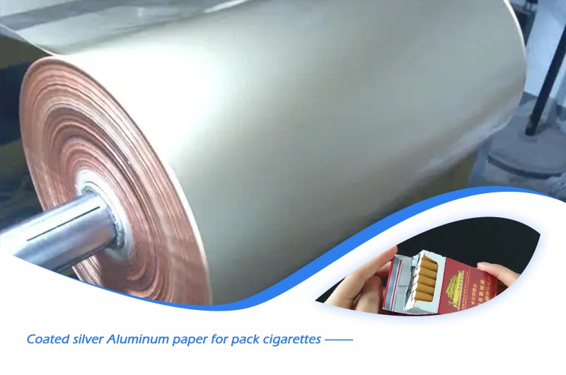 coated silver Aluminum paper