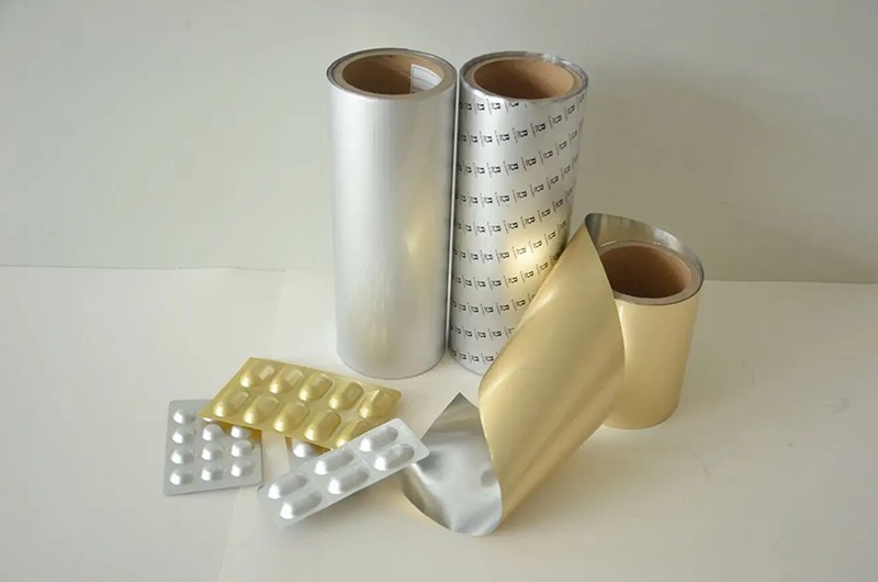 Pharmaceutical blister packaging aluminum foil